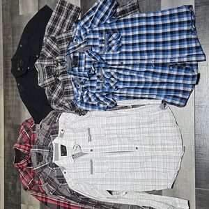Lot of 6 Men Marc Ecko Brand Button Up Shirts Size S